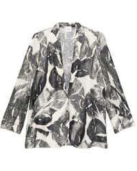 Alysi - Printed Single-Breasted Jacket - Lyst