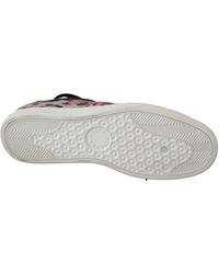 Dolce & Gabbana - Dolce Gabbana Pink Leopard Print Training Leather Flat Sneakers - Lyst