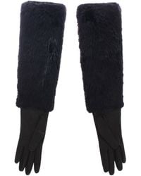 Dolce & Gabbana - Elegant Elbow Length Leather Gloves - Lyst