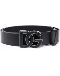 Dolce & Gabbana Dg Buckle Belt in het Zwart voor heren Heren Accessoires voor voor Riemen voor 