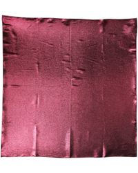 Dolce & Gabbana - Metallic Silk Square Foulard Scarf - Lyst