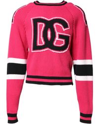 Dolce & Gabbana - Ribbed Knit Pullover Sweater - Lyst