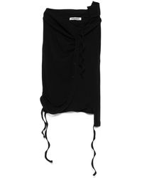 スカート ena OTTOLINGER RIB SKIRT / BLK OTTOLINGER Knee-Length Rib Midi Skirt in Blue | Lyst
