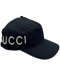 Gucci Unisex Canvas Baseball Hat With "loved" Embroidery L 478948 1000 - Black