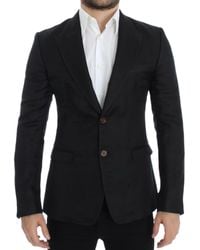 Dolce & Gabbana - Silk Slim Fit Blazer - Lyst