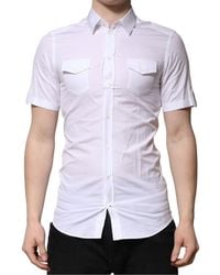 Dolce & Gabbana - Cotton Short Sleeves Casual Shirt - Lyst