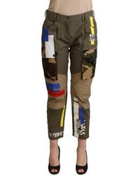 Dolce & Gabbana - Camo Patchwork Trousers Pan72085 - Lyst