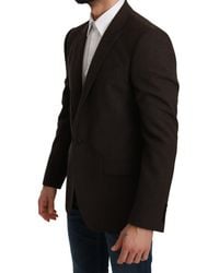 Dolce & Gabbana - Elegant Virgin Wool Martini Blazer - Lyst