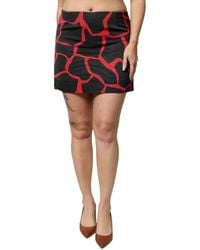 Dolce & Gabbana - Abstract Mid Waist A-Line Mini Skirt - Lyst