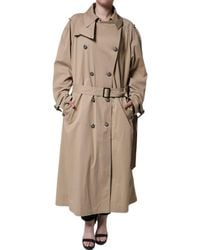 Dolce & Gabbana - Double Breasted Trench Coat Jacket - Lyst