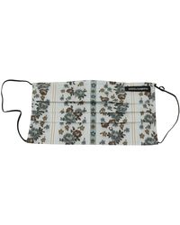 Dolce & Gabbana - Chic Floral Pleated Cotton Face Mask - Lyst