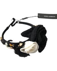 Dolce & Gabbana - Diadem Headband Tiara Rose Crystal Hair - Lyst