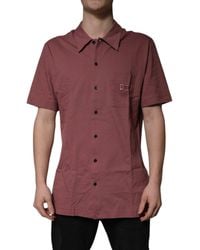 Dolce & Gabbana - Dark Button Down Casual Polo Shirt - Lyst