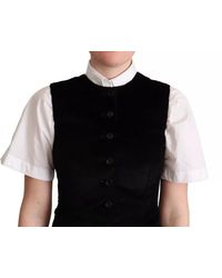 Dolce & Gabbana - Leopard Print Waistcoat Vest Cotton Elastane Clothing - Lyst
