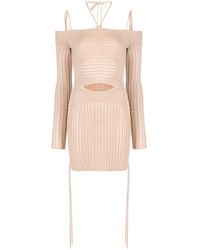 ANDREADAMO - Dresses Beige - Lyst