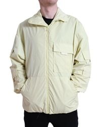 Dolce & Gabbana - Nylon Collared Full Zip Parka Jacket - Lyst