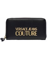 Versace Jeans Couture Jeans Couture Logo Zipped Wallet - Black