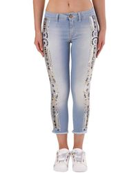 Met - Cotton Cropped Jeans - Lyst