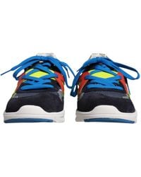Dolce & Gabbana - Leather Suede Low Top Sneakers Shoes - Lyst