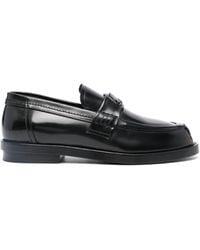 McQueen - Seal Leather Loafers - Lyst