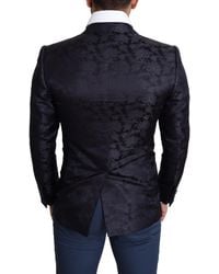 Dolce & Gabbana - Elegant Silk Blend Martini Blazer - Lyst
