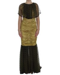 Dolce & Gabbana - Floral Lace Ricamo Gown Dress - Lyst