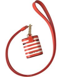 Dolce & Gabbana - Chic Striped Leather Airpods Case - Lyst