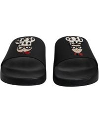 Dolce & Gabbana - Pool Slides Cartoon Print Style - Lyst