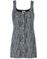 Ganni - Tweed Dress - Lyst