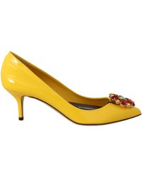 yellow heels pumps