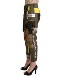 Dolce & Gabbana - Military Cargo Trouser Cotton Pants - Lyst