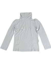 Gucci - Kids Long Sleeve Cashmere Turtle Neck Top Shirt With Script - Lyst