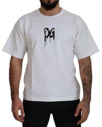 Dolce & Gabbana - Timeless Logo Crewneck Tee - Lyst