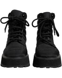 Dolce & Gabbana - Quilted Nylon Laceup Boots - Lyst