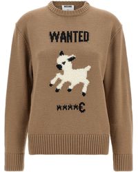 Moschino - Extra Fine Merino Wool Sweater - Lyst