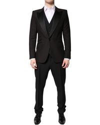 Dolce & Gabbana - Single Breasted Formal 3 Piece Suit - Lyst