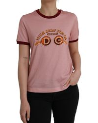 Dolce & Gabbana - Cotton Short Sleeves Crew Neck T-Shirt - Lyst
