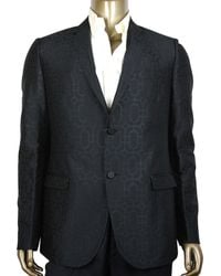 Gucci - Emerald Jacquard Dylan 60 Wool Silk 2 Buttons Jacket(G 46 R Us 36 R) - Lyst