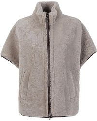Brunello Cucinelli - Zipped Cape - Lyst