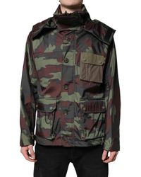 Dolce & Gabbana - Camouflage Buttonup Jacket - Lyst