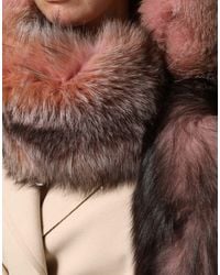 Dolce & Gabbana - Frost Fox Fur Neck Warmer Winter Scarf - Lyst