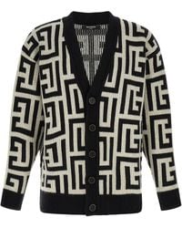 Balmain - Monogram Macro Cardigan - Lyst