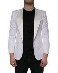 Dolce & Gabbana - Wool Single Breasted Dress Blazer - Lyst