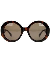 McQueen - Plastic Acetate Round Sunglasses - Lyst