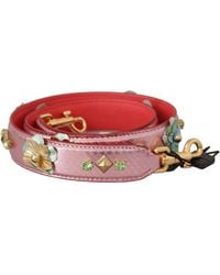 Dolce & Gabbana - Metallic Leather Studded Shoulder Strap - Lyst