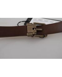 Dolce & Gabbana - Cream Buckle Waist Leather Belt Caiman - Lyst