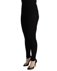Dolce & Gabbana - Elegant High Waist Cashmere-Silk Tight Pant - Lyst
