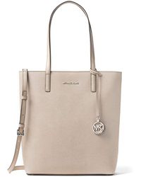 Michael Kors Hayley Large Top zip Leather Tote Bag in Black Lyst