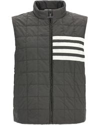 Thom Browne - '4Bar' Ripstop Shiny Vest - Lyst