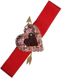 Dolce & Gabbana - Sequined Heart Belt - Lyst